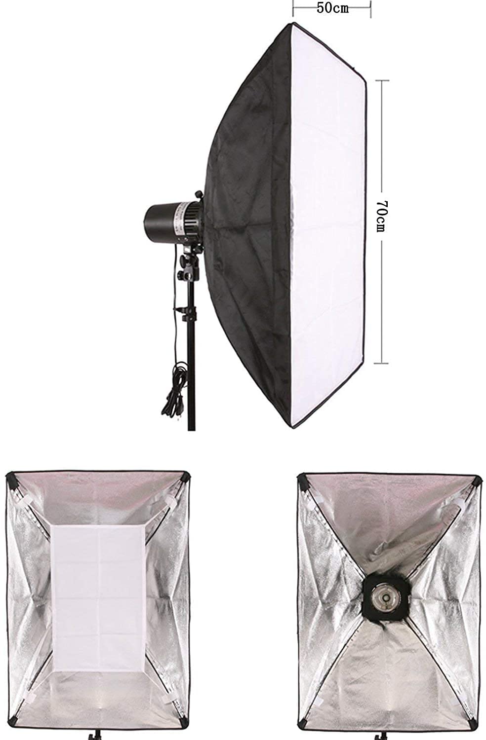 Kit DE DSLR Estudio Softbox 50x70cm / 20 "x28 con el Montaje Universal speedring