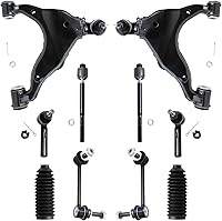 Vista 72 de Detroit Axle - Kit de suspensión delantera de 10 piezas para Chrysler 200 2007-2010 Sebring 2008-2014 Dodge Avenger 2008-2014, 2 brazos de control