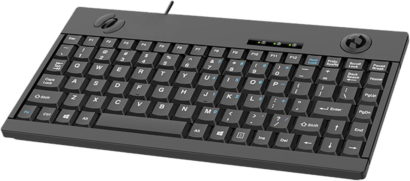 88Key Computer Keyboards Integrated Opticals Trackball Function Waterproof USB Wireds For Office And Industrial Use Waterproof Keyboards For Industrial PCs