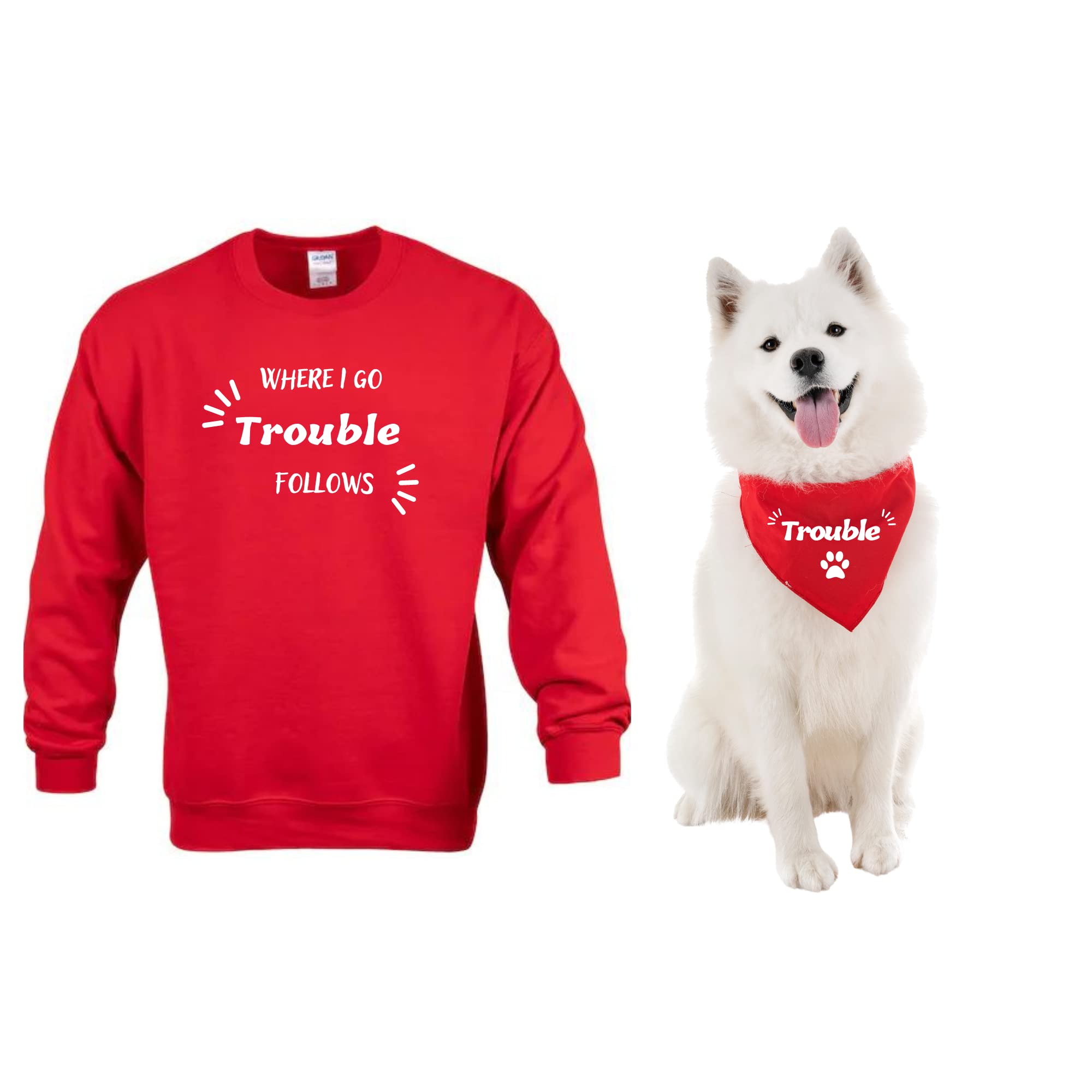 Matching Dog and Owner Sweaters Human Christmas Pajamas Pjs For Family Pet Sets With Set Outfits Clothes Dogs Paws Mom Women Bandana Humans Doggy Bandanas Shirt Dad Made Clothing People Gift (Grey)