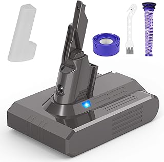 TREE.NB V7 Battery Replacement Compatible for Dyson Absolute Motorhead V7 Trigger V7 HEPA V7 Animal V7 Car+Boat Vacuum Cleaner (with Free Filter) 21.6V 4600mAh