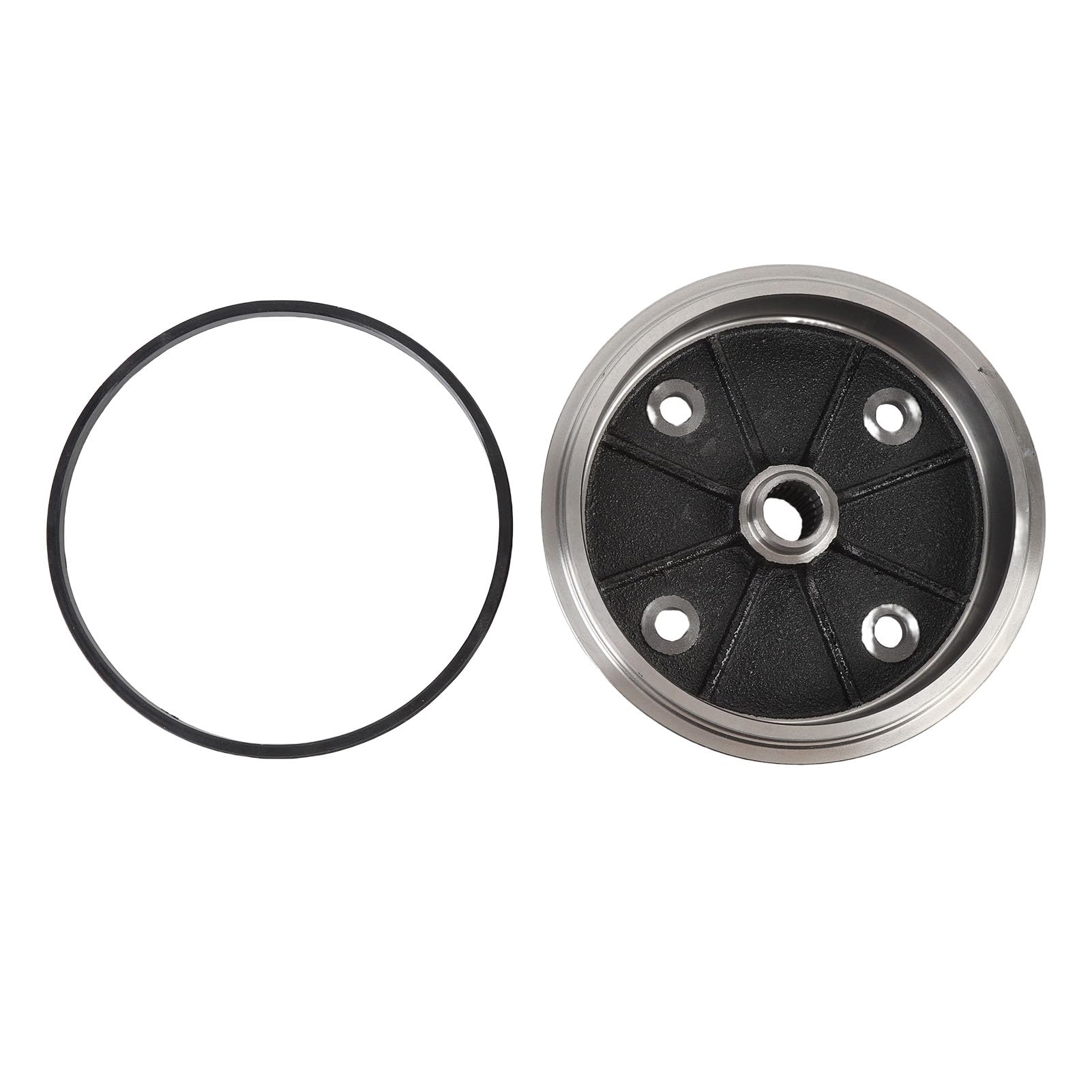 Luocute Set Anelli di Tenuta per Tamburo Freno Anteriore, Lega di Acciaio per 2500 2510 1994 1995 1996 1997 1998 1999 2000 2001 con Guarnizione e Bulloni Ad Aletta, 410381227 41038 1227