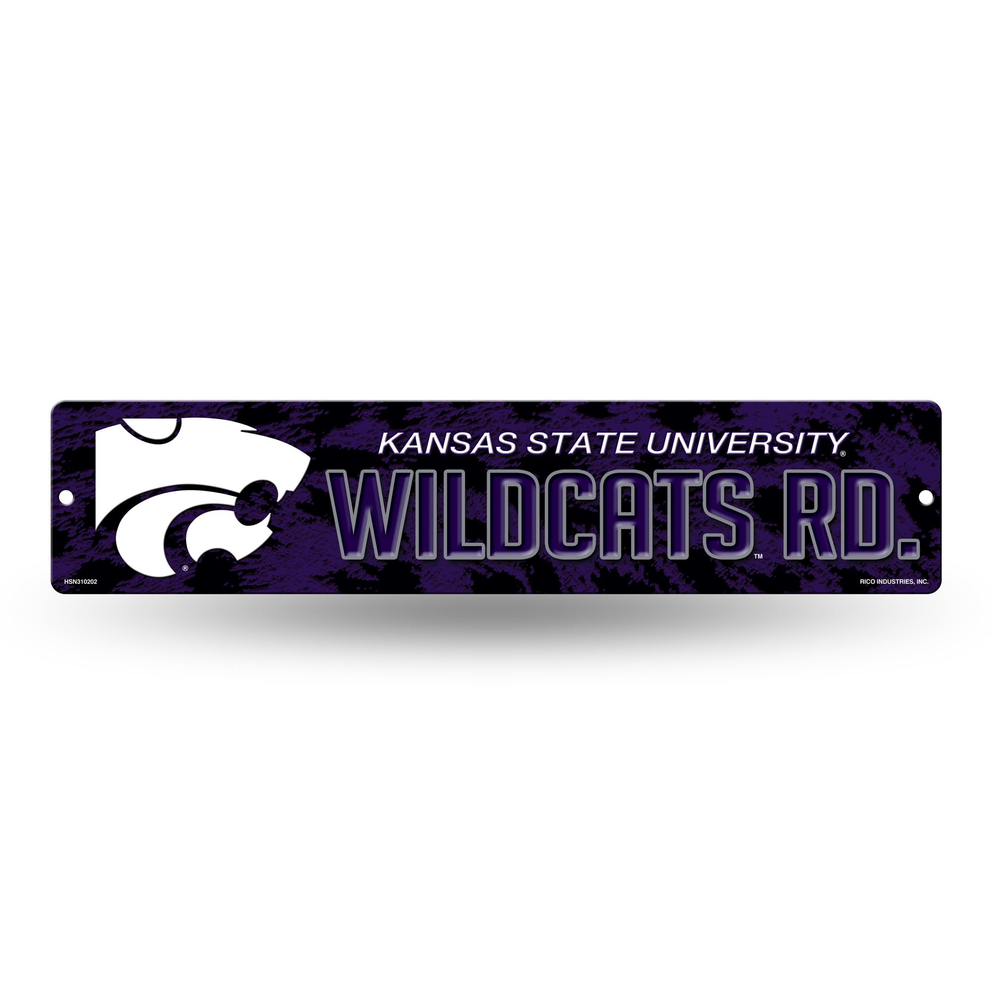 Rico Industries NCAA 16-Inch Plastic Street Sign Décor, Ohio Bobcats, Team Color, 3.75 x 16-inches