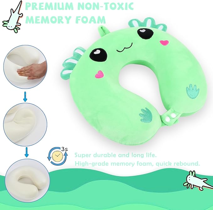 Set 2 Almohadas Viaje Espuma Viscoelástica Infantil miniatura 4