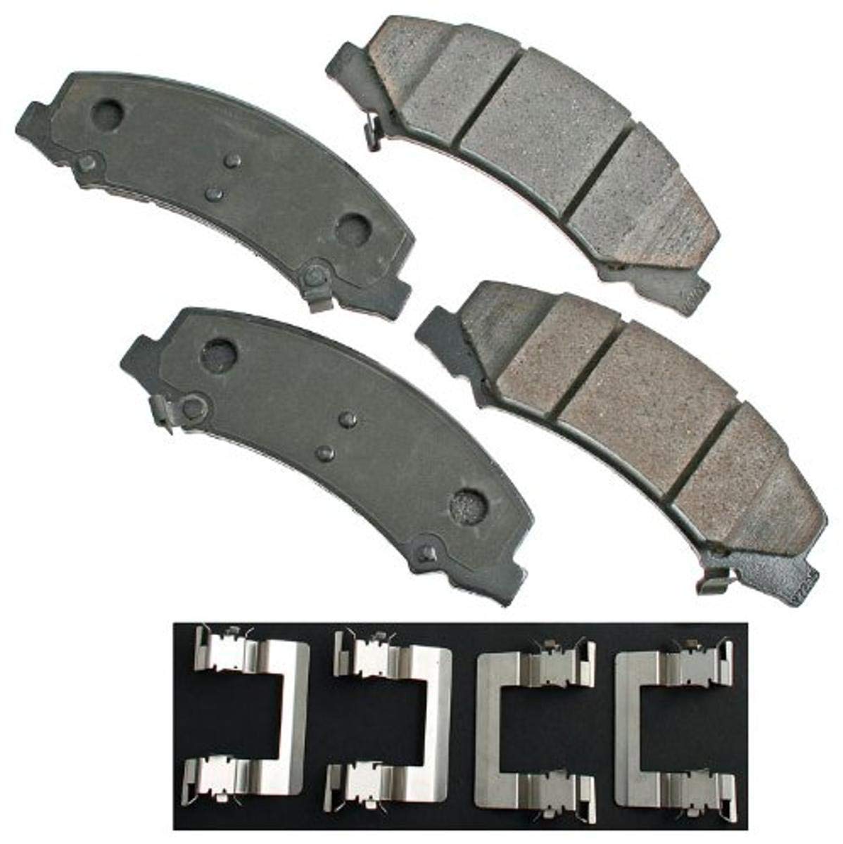 Akebono ACT1159 Proact Ultra Premium Ceramic Disc Brake Pad kit, GREY