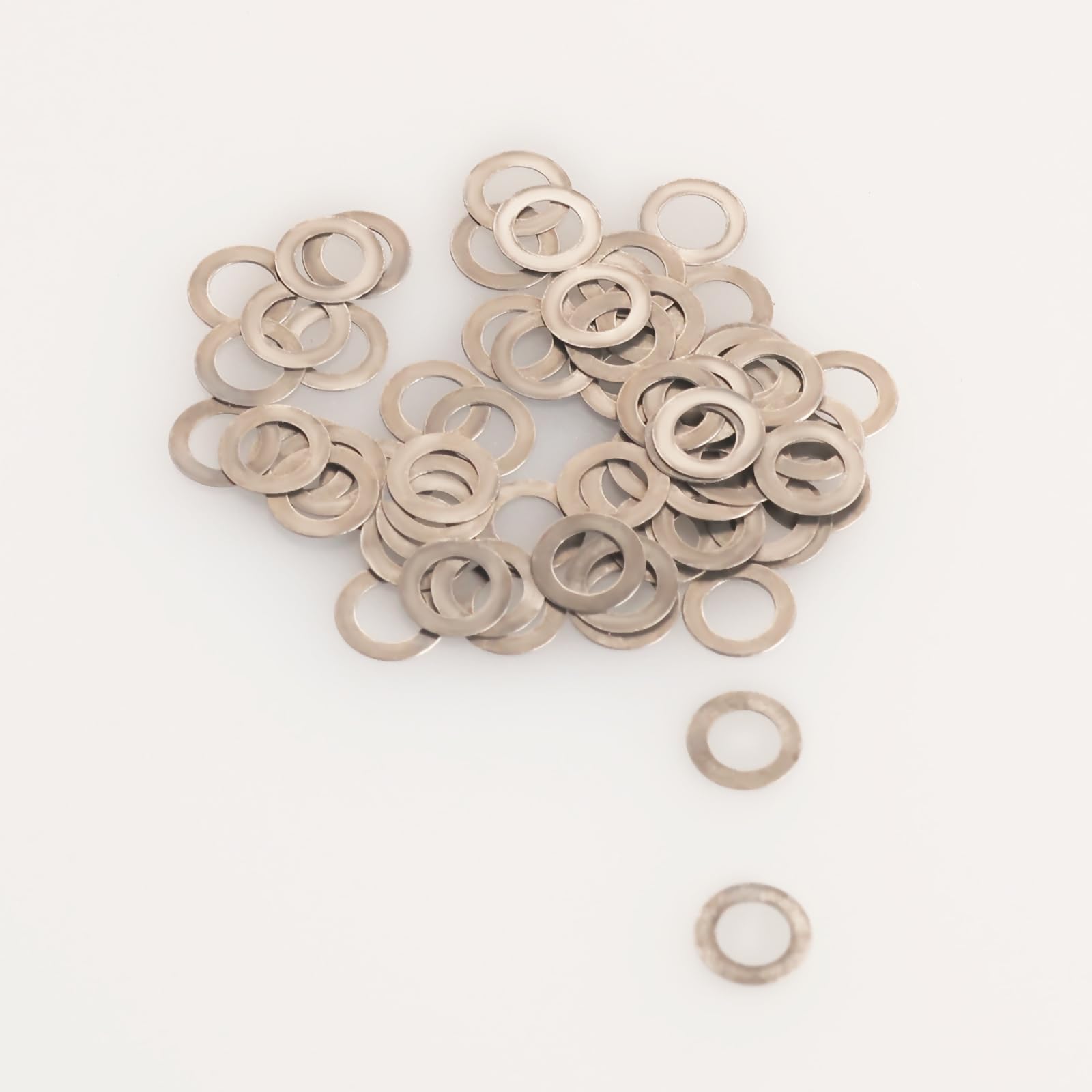 Lot de 250 cales en acier M3 x 5 mm pour boîtes de vitesses Airsoft AEG Ver.2/3/7 (0,1 mm, 0,2 mm, 0,3 mm, 0,5 mm d'épaisseur)
