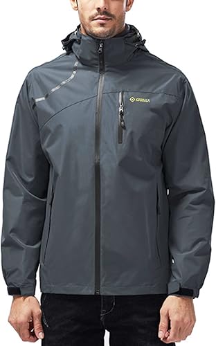 Chaqueta impermeable ligera para hombre, a prueba de viento, chaqueta con capucha para lluvia para correr, senderismo, ciclismo, viajes, M-7XL