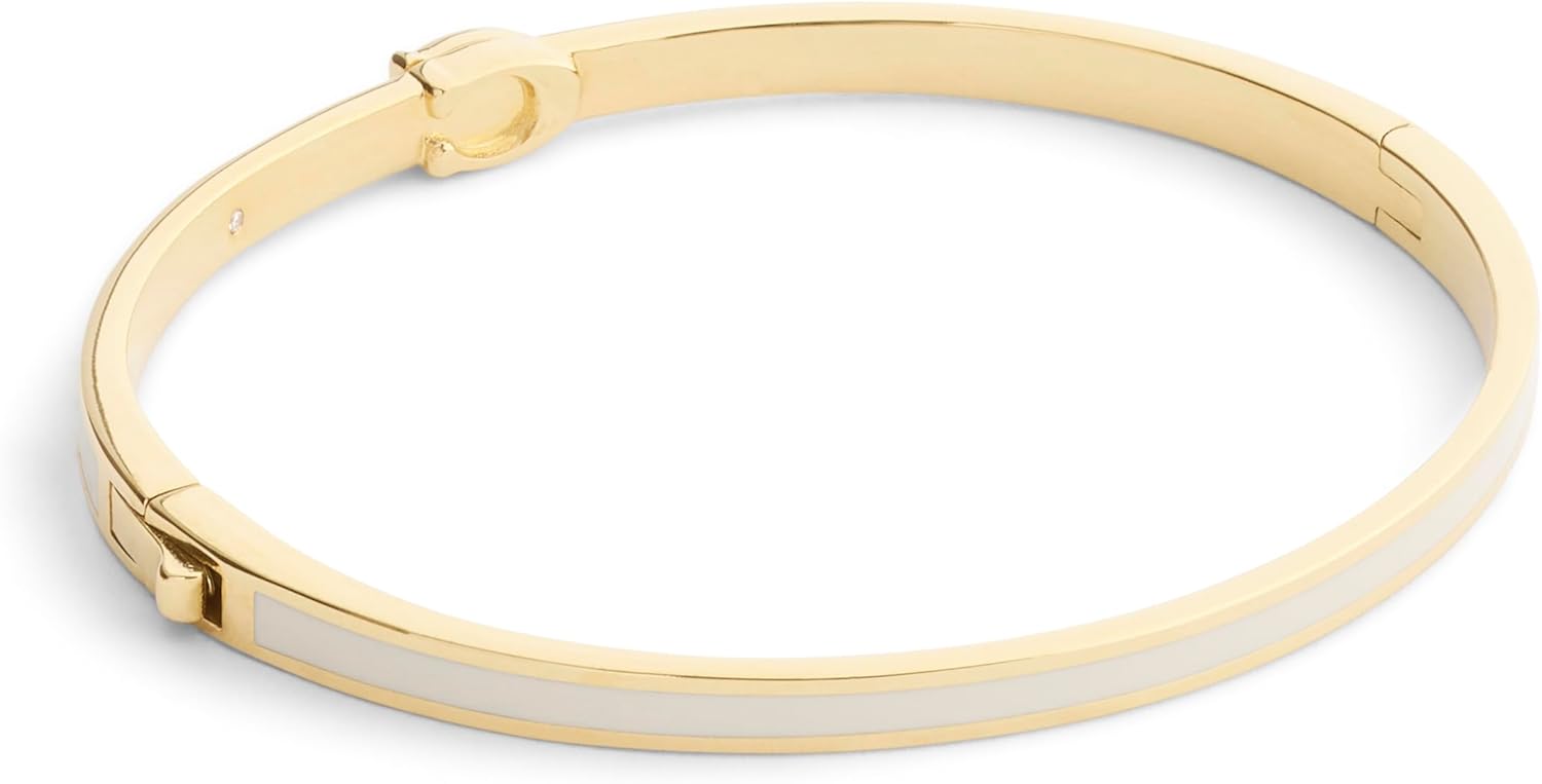 COACH Jewelry Women's Signature C Enamel Bangle Bracelet