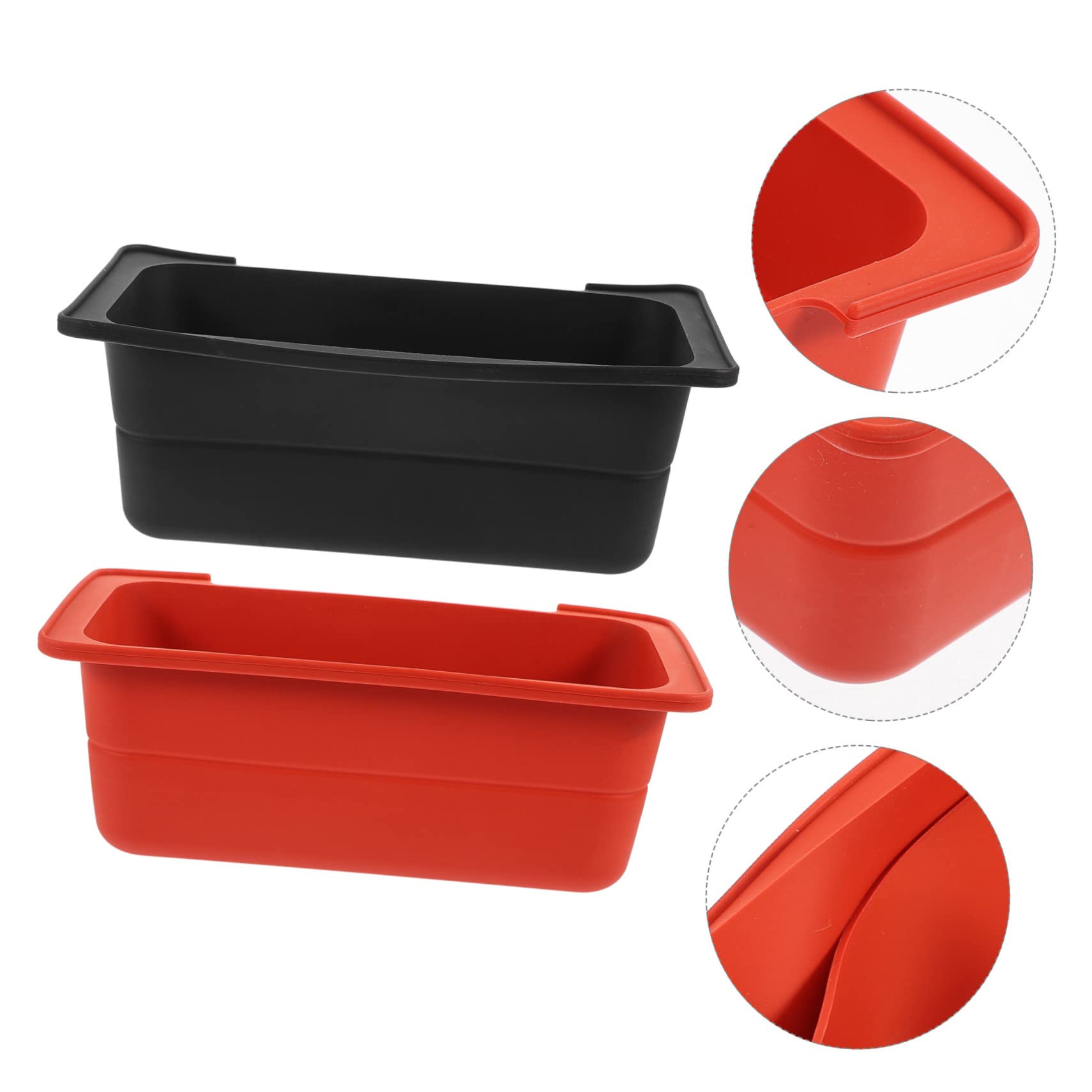 IWOWHERO Outdoor Cooking Essential 2 Silicone Drip Pan Liners Grease Catcher Liner for Easy Cleaning