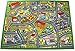 Alfombra habitación Infantil Moderna, Alfombra Infantil Carretera de Ciudad para Juegos de niños, Alfombra Bebe, Material Poliamida, tamaño 133 x 180 cm