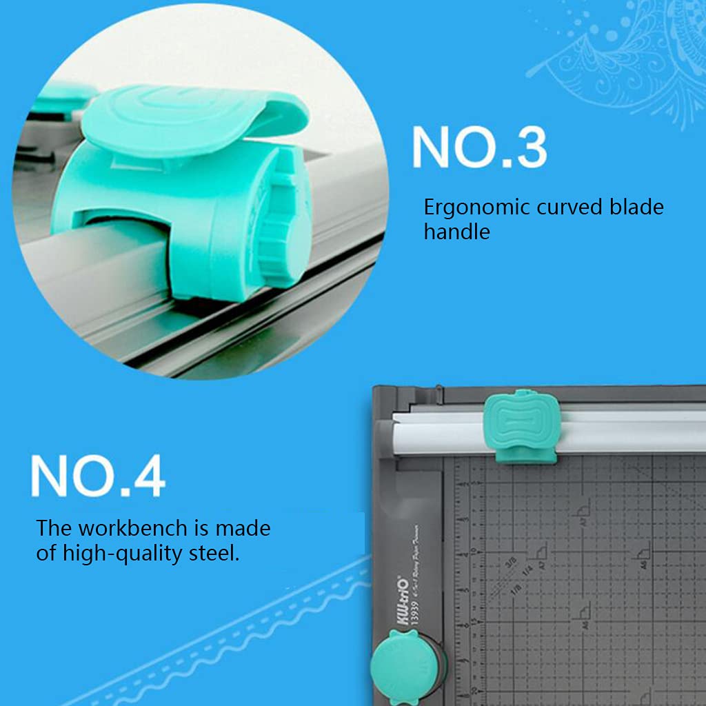 Taglierina di carta 5-in-1 Multi-Style Pattern Cutter per la testa A4 Paper Cutter Modelli di taglio 5-in-1 per C