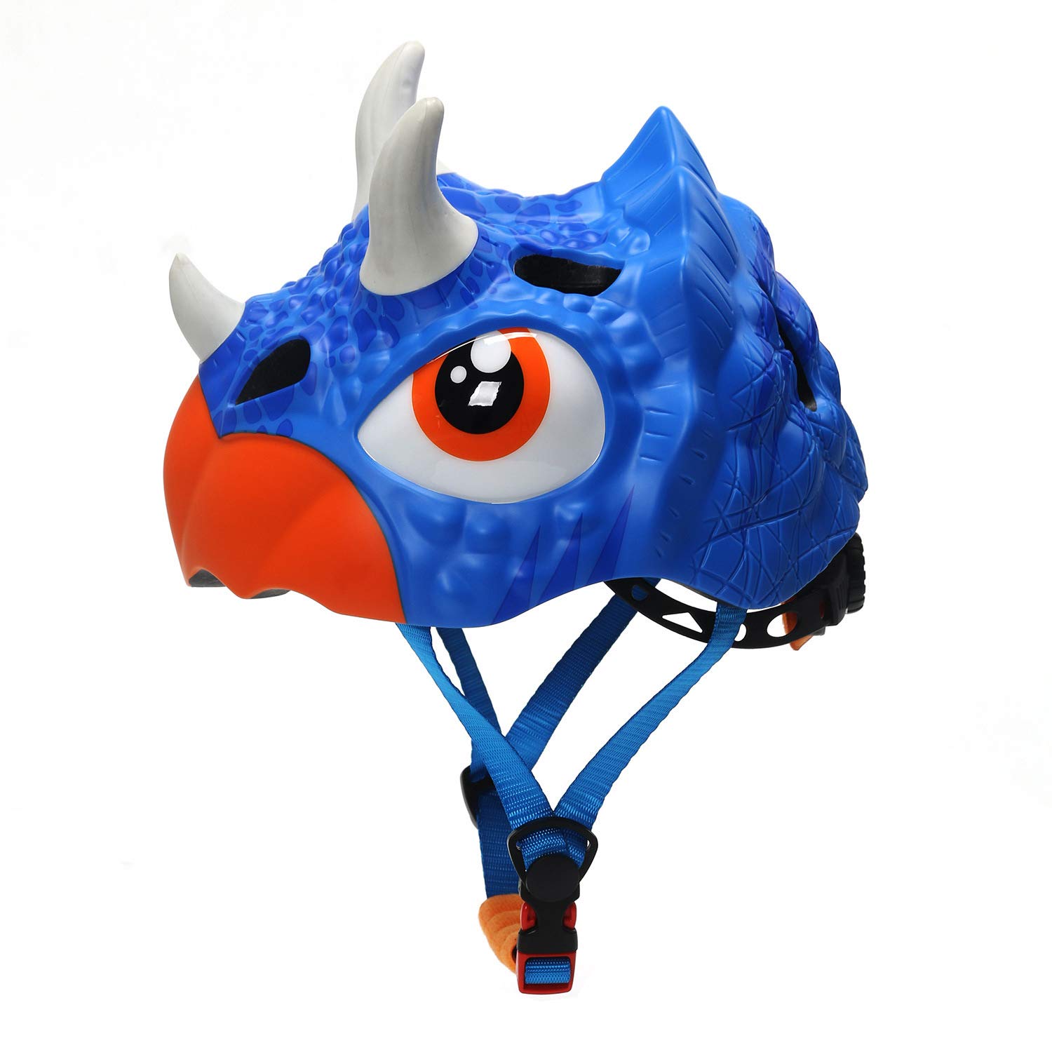 Kinder Fahrradhelm | Niedliche 3D Dinosaurier Rollerhelm für Mädchen, Jungen 3-8 Jahre | Atmungsaktive Cartoon Radfahren Kinderhelm aus PC + EPS mit Kinnschutz