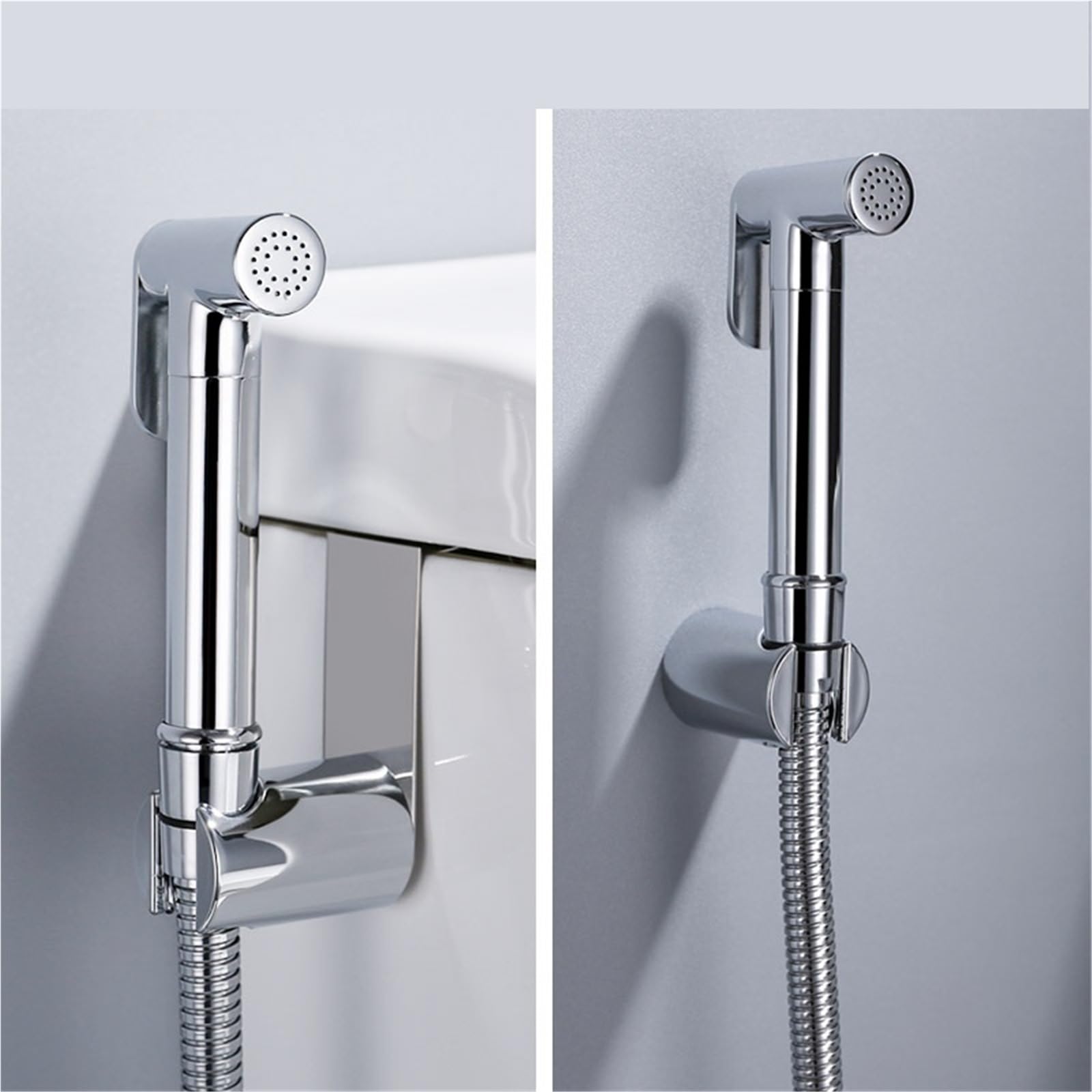 Kit spruzzatore for bidet portatile in ottone cromato