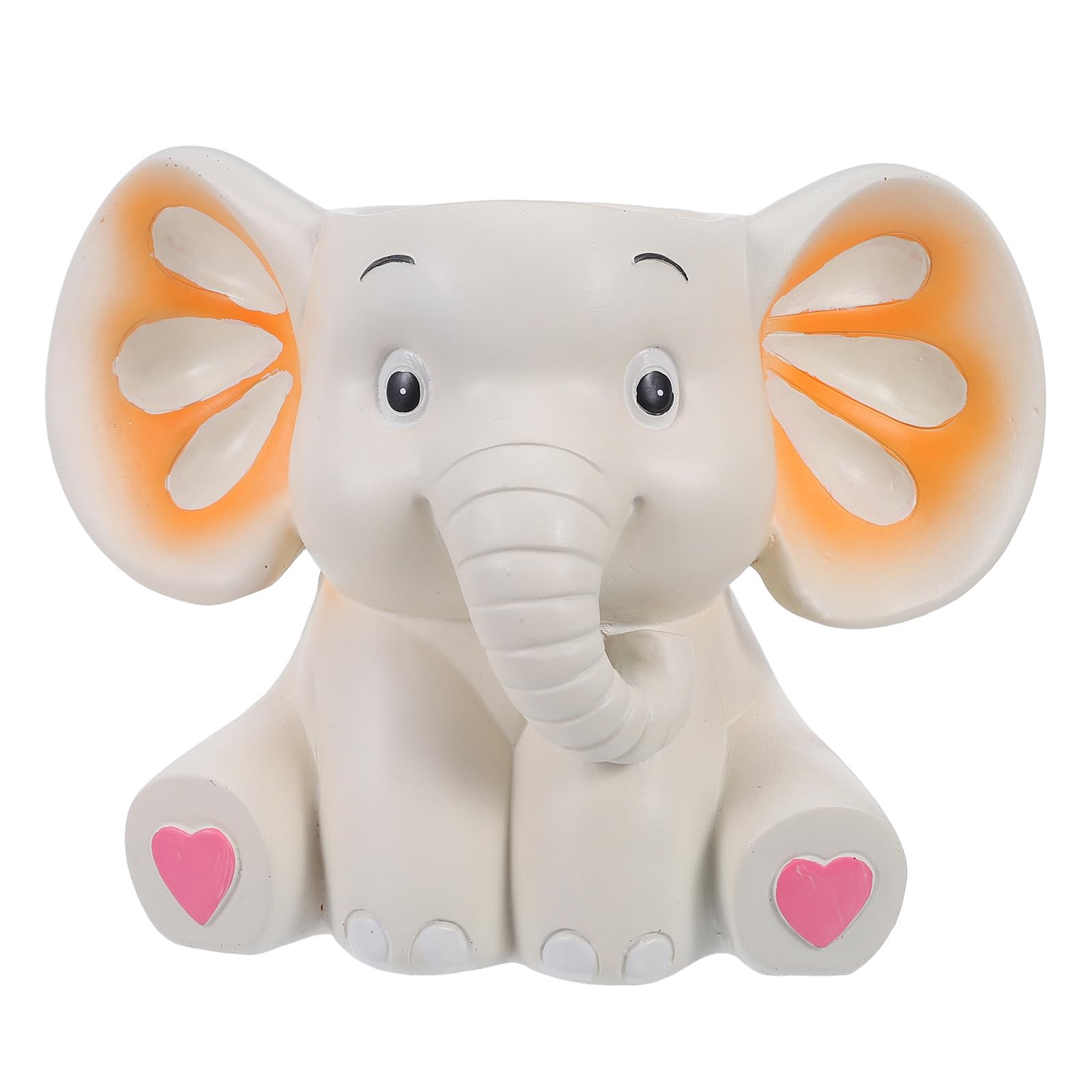 Healeved Portapenne a forma di cartone animato - Organizer decorativo da scrivania a forma di animale per ufficio - Portapenne da scrivania a di elefante, a tema animale, 4,72x4,72x3,93 pollici