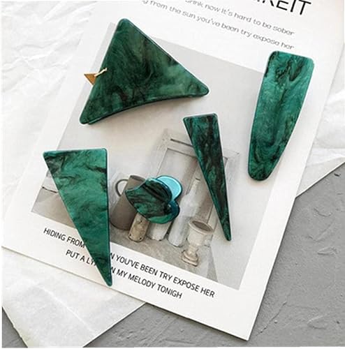 Horquilla de tinta triangular geométrica linda para mujer, pinzas para el cabello de las niñas, accesorios de decoración para