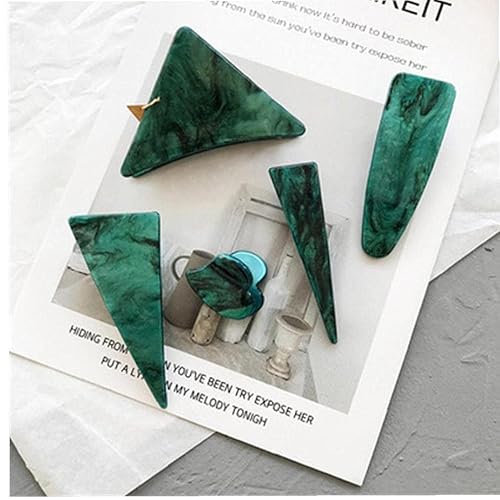 Miniatura 1 de Horquilla de tinta triangular geométrica linda para mujer, pinzas para el cabello de las niñas, accesorios de decoración para