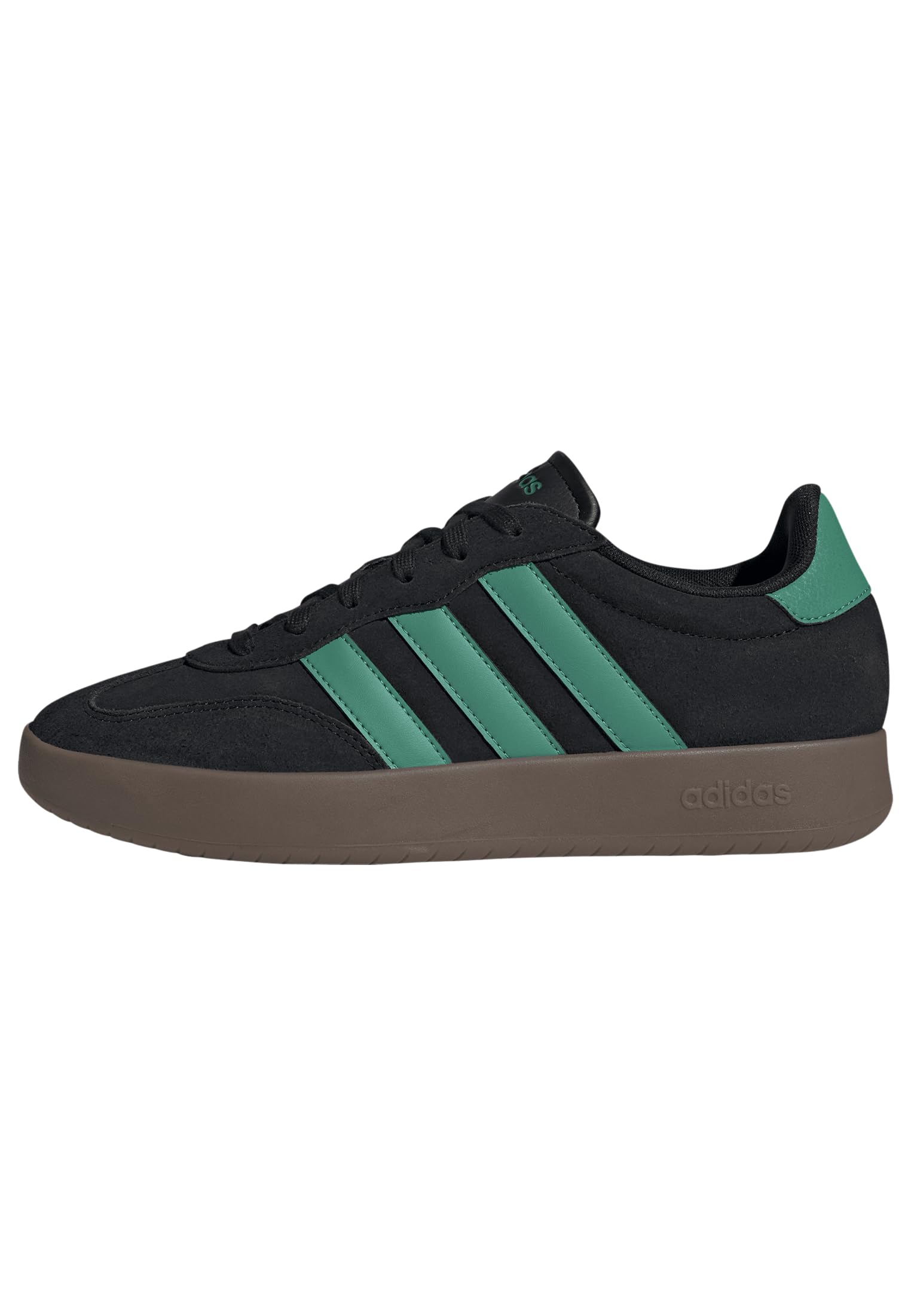 

                                                    Adidas Men's Barreda, Black/Court Green/Gum, 4