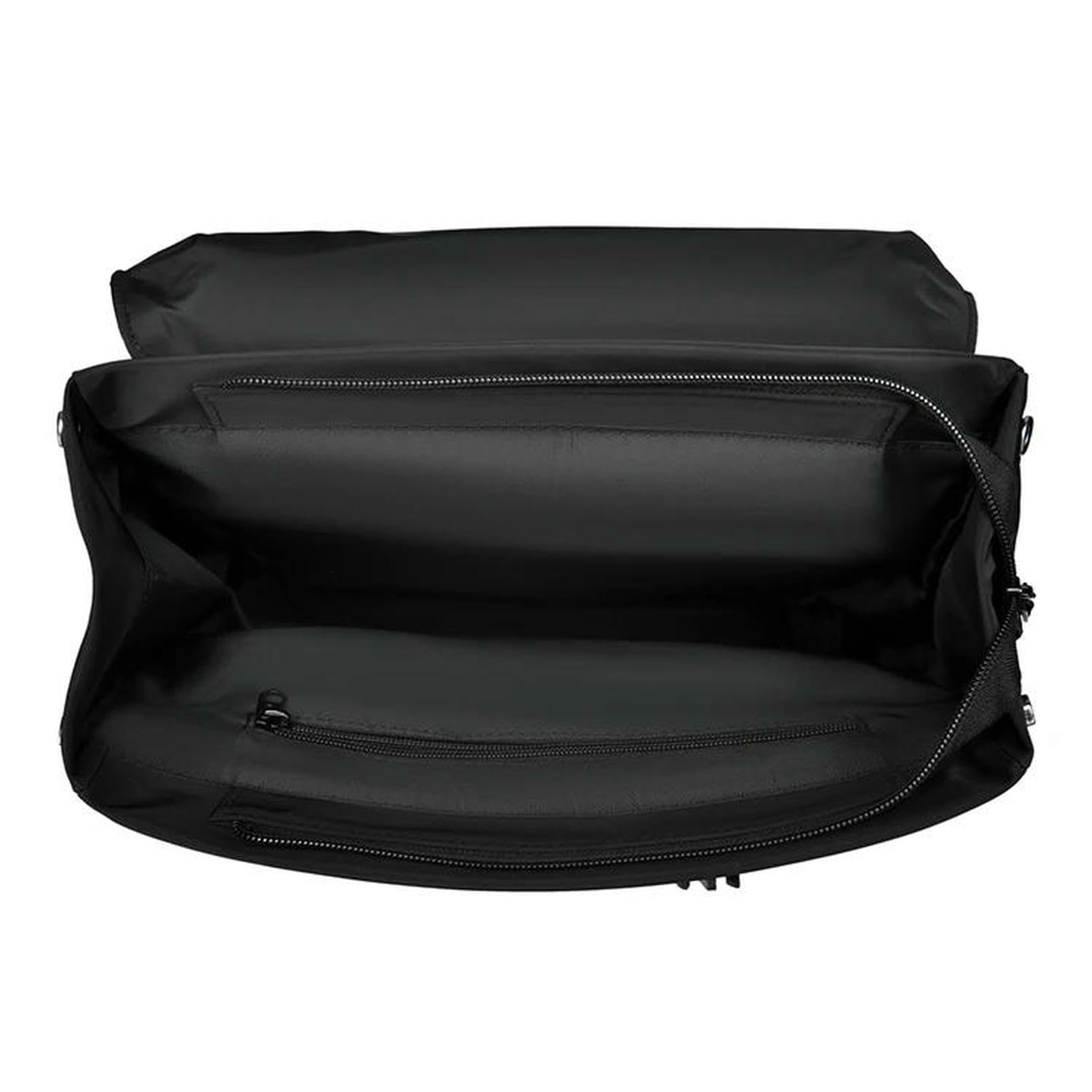 Zaino Porta pc Backpack per Laptop da 17,3 Pollici - Spallatta Regolabile, Adatto Lavoro, Scuola, Viaggio Borsa Pendolarismo, Liscio-Nero
