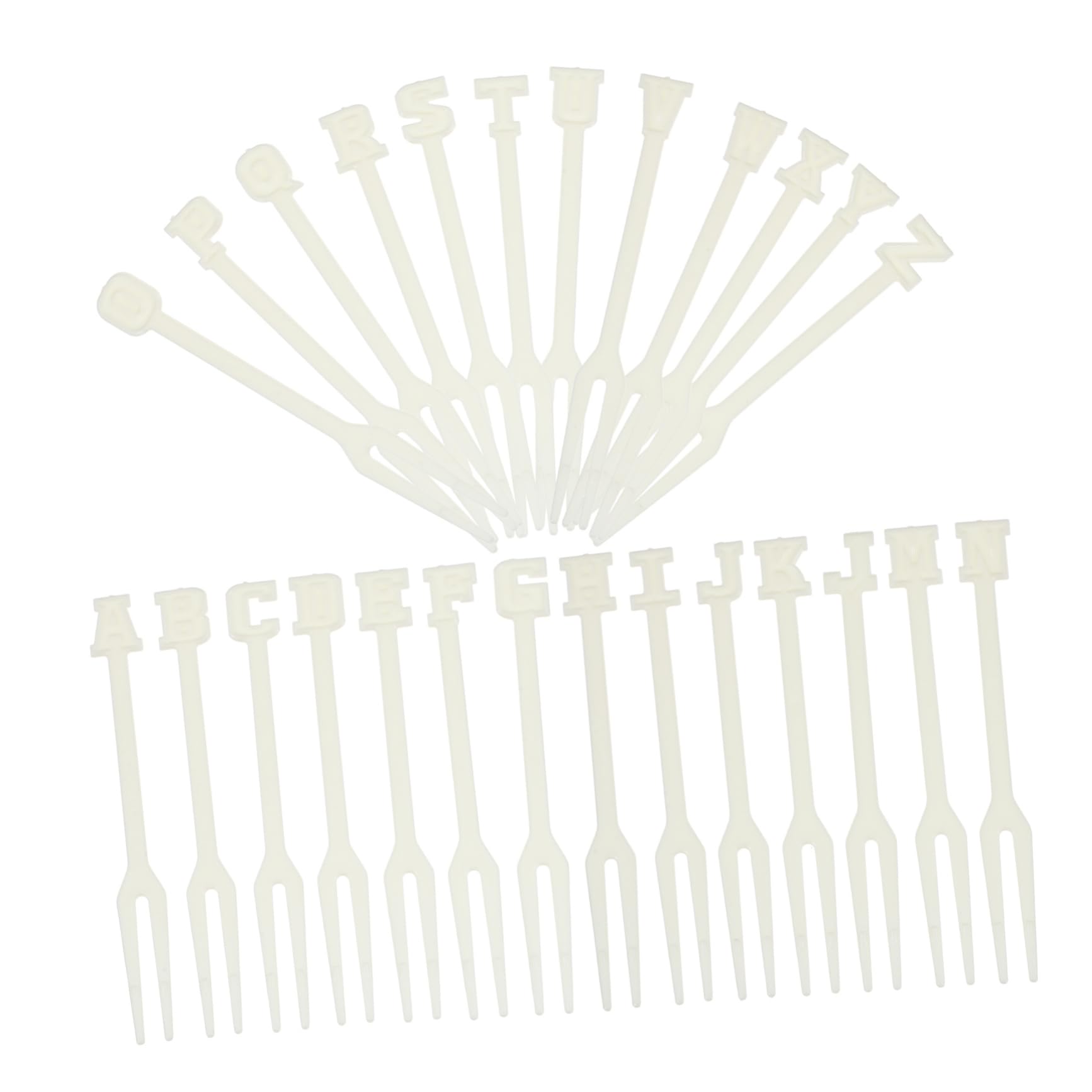 Hohopeti Salad Fruit Forks 104pcs Bulk Tasting Forks Plastic Cutlery Easy to Clean Versatile for Snacks and Appetizers