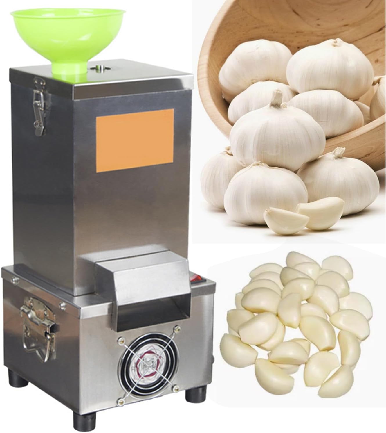 Electric Automatic Garlic Peeler Separator,Commercial Garlic Peeling Machine,Electric Garlic Clove Peeling Machine,Detachable/Easy to Clean