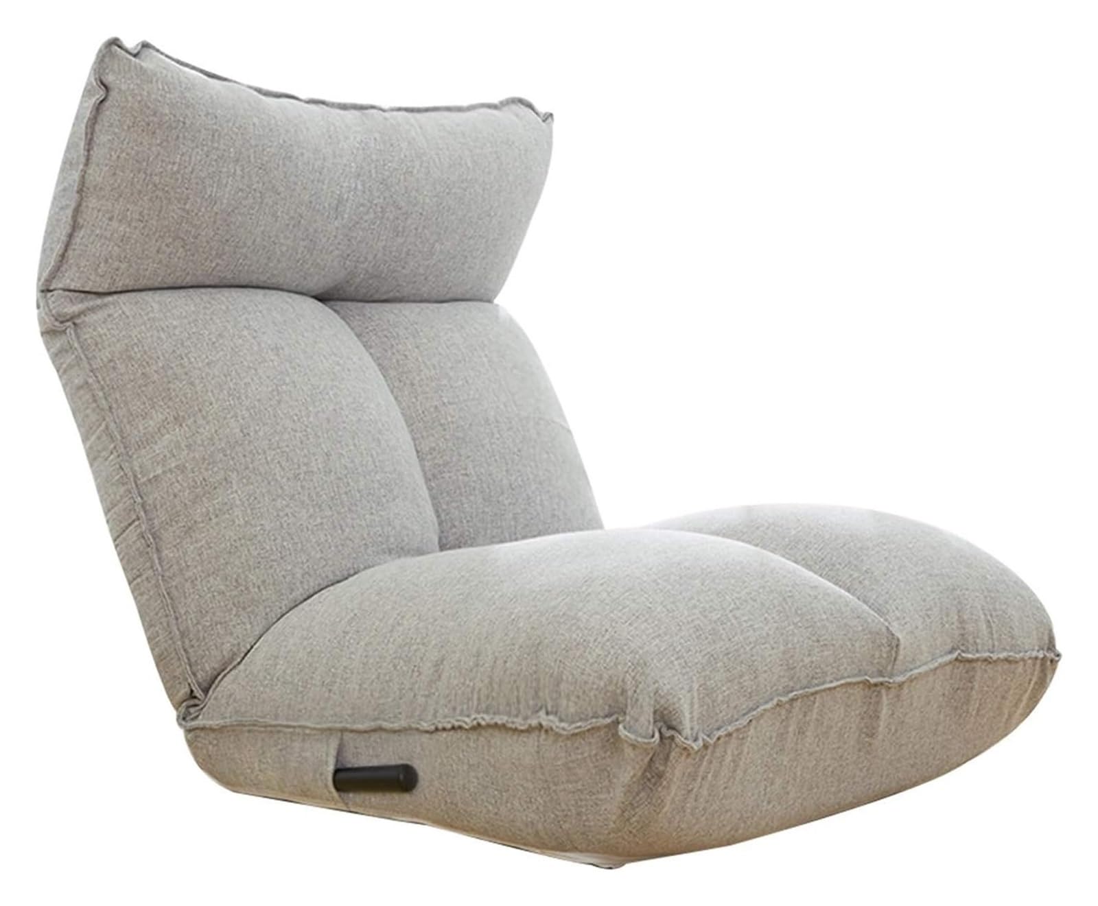 Silla de suelo plegable ajustable, asiento de meditación lavable de 14 posiciones para dormitorio y sala de estar, cómoda solución de asiento gris claro