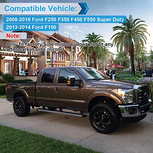 MbuyDIY Sequential 3 Row LED Side Mirror Marker Lights Smoke Lens Replacement Compatible with 2008-2016 F250 F350 F450 Super Duty Amber Turn Signal, Pack of 2 - Thumbnail 4