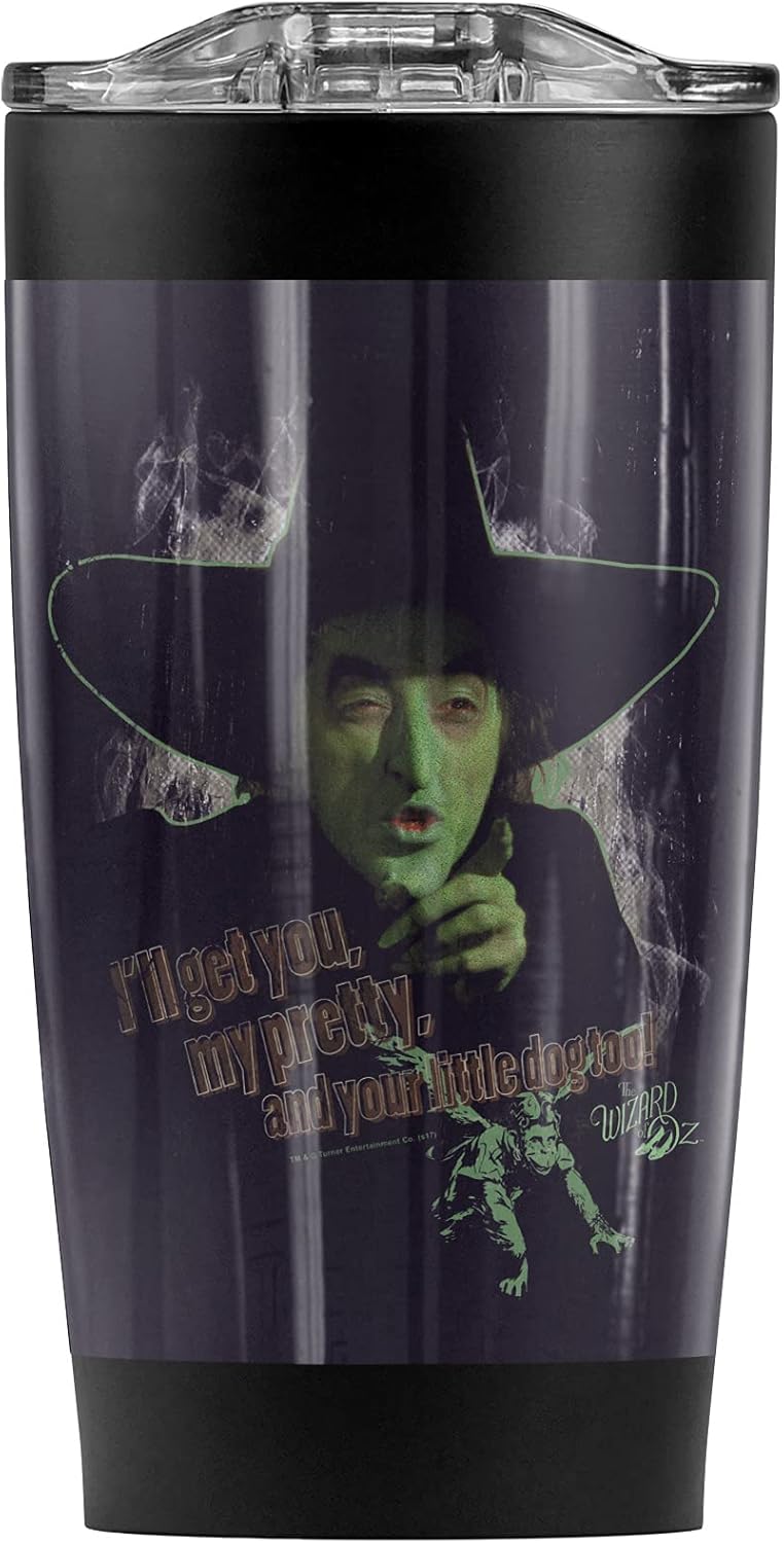 Logovision The Wizard of Oz Your Little Dog To Stainless Steel Tumbler 20 oz Coffee Travel Mug/Cup, Vacuum Insulated & Double Wall with Leakproof Sliding Lid | Great for Hot Drinks and Cold Beverages