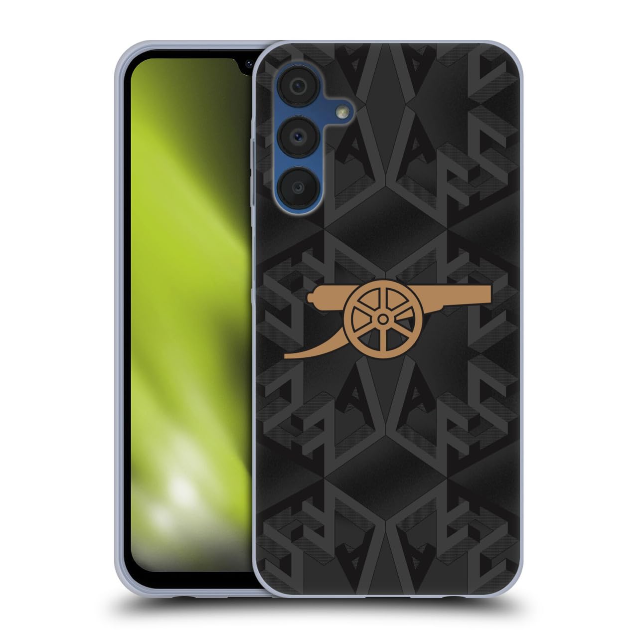 Head Case Designs Officially Licensed Arsenal FC Away 2022/23 Crest Kit Gel Case [Military Grade Protection] Compatible with Samsung Galaxy A15 and Compatible with MagSafe