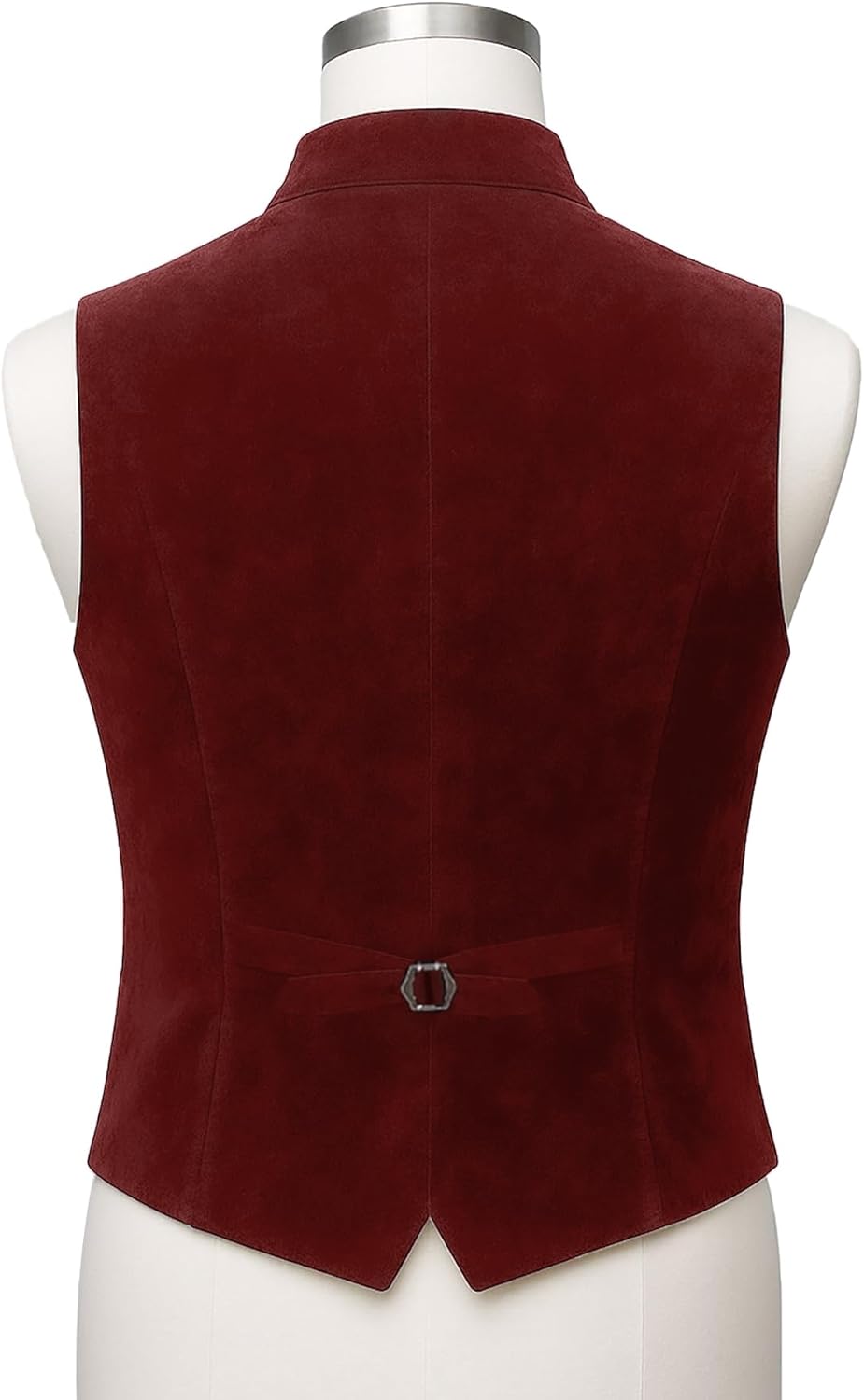 MllesReve Mens Velvet Suit Vest Retro Lapel Double Breasted Tuxedo Vests Victorian Formal Waistcoat