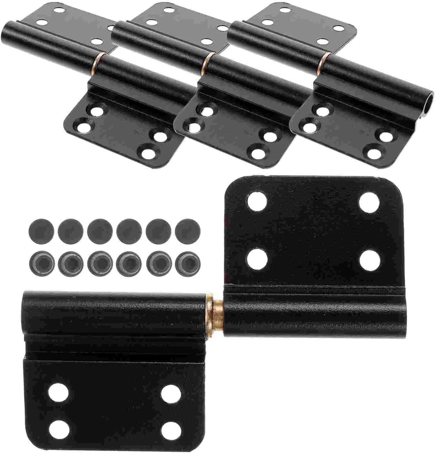 4pcs Aluminum Alloy Heavy-Duty Black Bathroom Door Door Hinge Black Door Hinges Aluminum Alloy Hinge Hinge for Doors