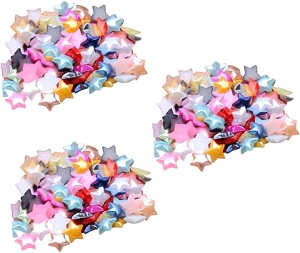 LALAFINA 240pcs Easy Stick Glue DIY Star Beads Assorted Beads for Craft Party Decor Picture Frames Boys and Half Pearl
