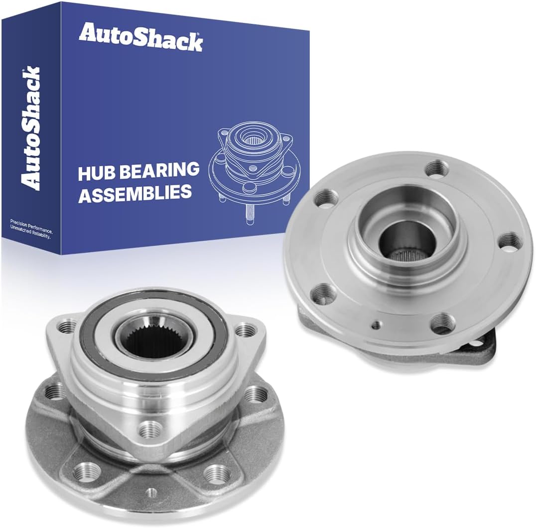 AutoShack Front or Rear Wheel Hub Bearing Assemblies Left & Right with ABS Replacement for 2018-2024 Volkswagen Tiguan 2019-2023 Volkswagen Jetta 2015-2020 Audi A3 2019-2023 Audi Q3 2-PC Set