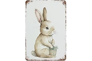 Rustic Easter Metal Sign: Vintage Charm for Your Home