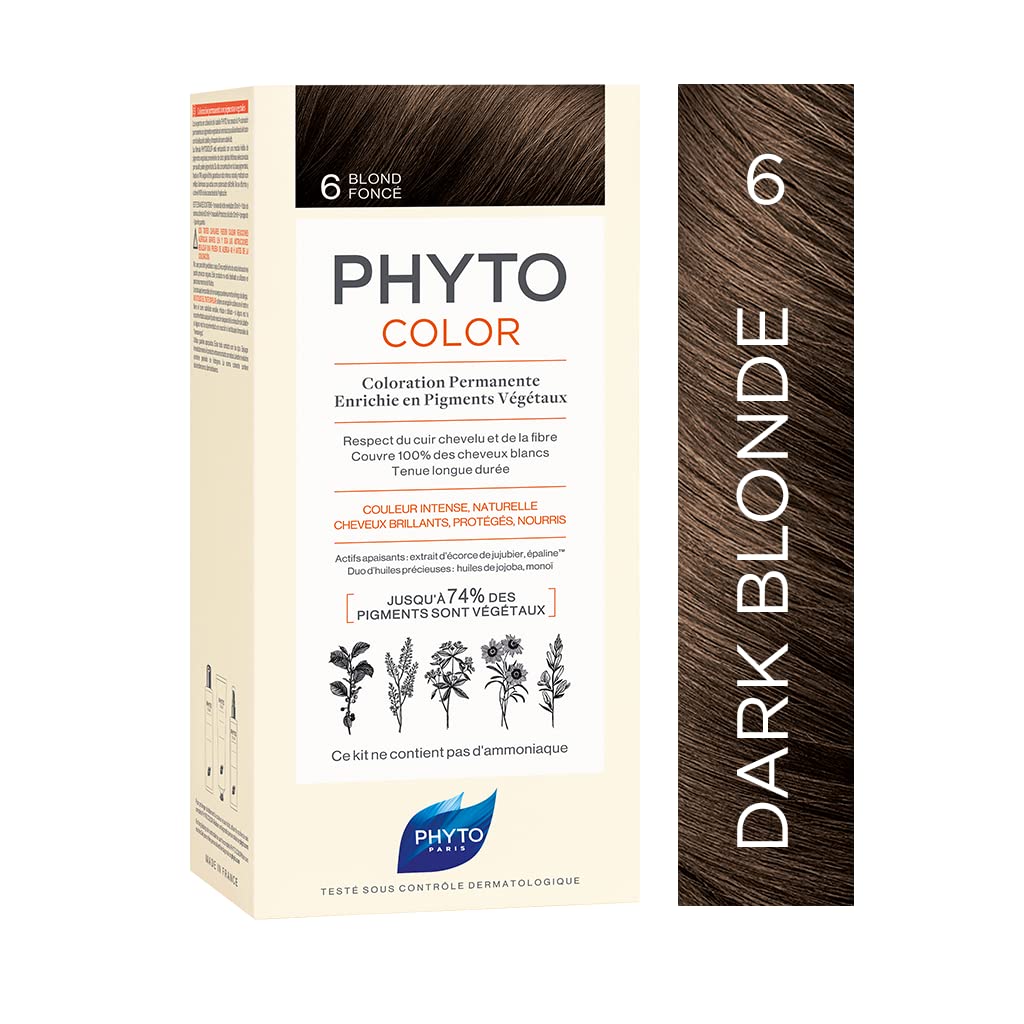 Phyto6 Dark Blond Hair Color Cream - 168 gm