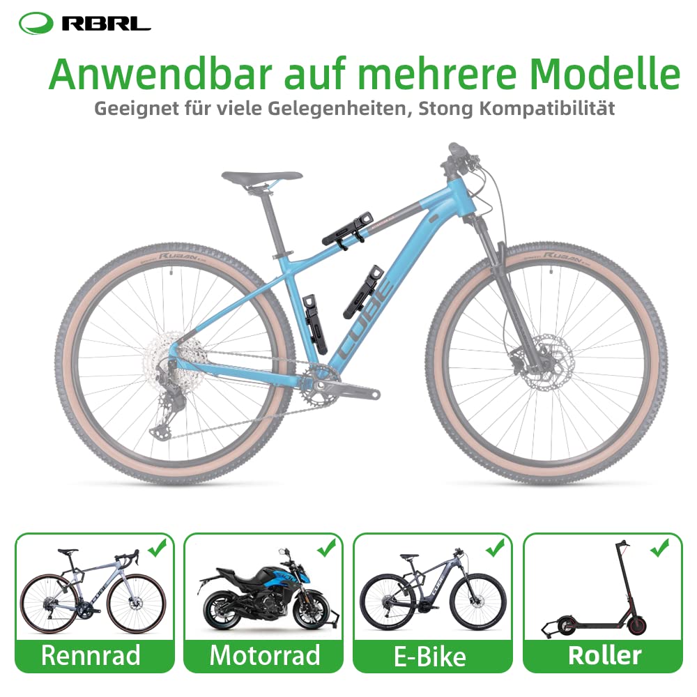 RBRL Antivol pliable pour vélo 75 cm de long avec support et 4 clés de sécurité, barres de 5 mm d'épaisseur