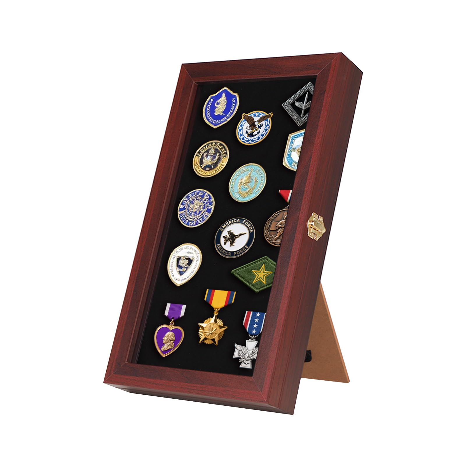 VERANI Pin Display Case Badge Display Frame Oversized Black for Beach Tags
