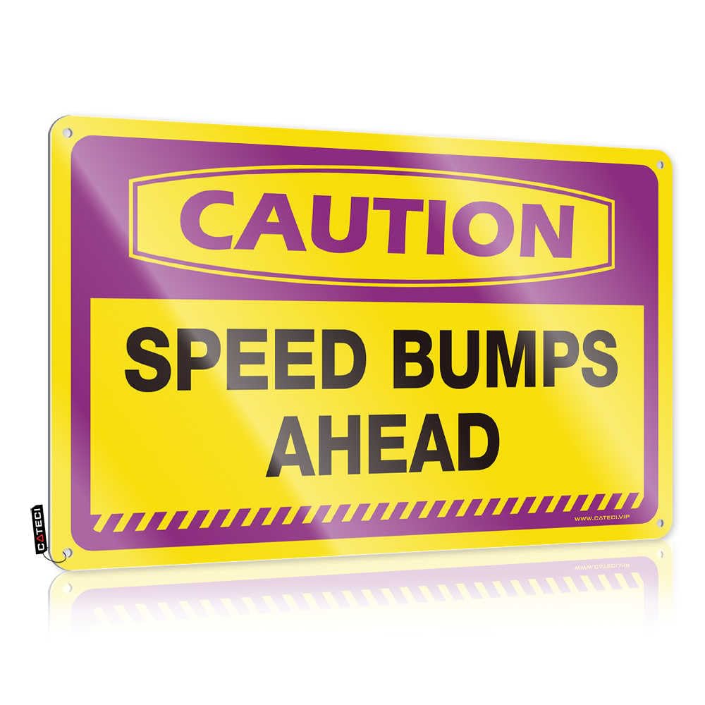 Fzfn Men's Colour Caution Speed Bumps Ahead Stuff For Unique - Art Ideas Vintage Wall Art(30X40cm)