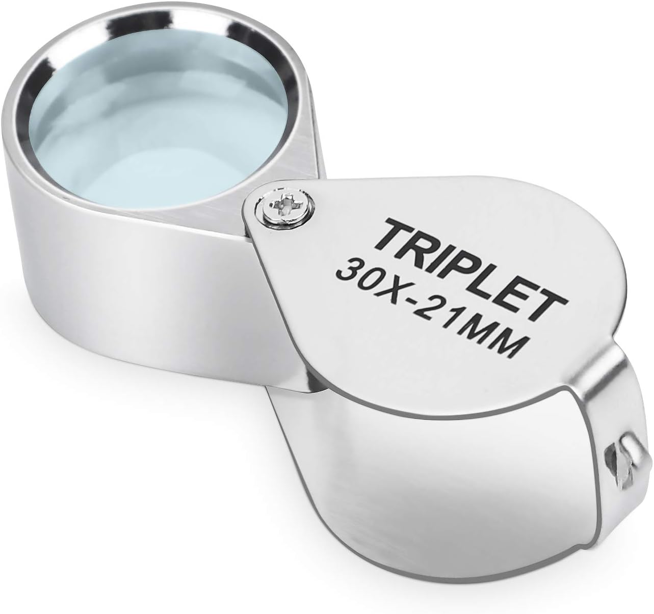 KIMILAR Jewellers Loupe Magnifying Glass 30 x 21mm, Jewelers Loupe Antiques Pocket Magnifier Hallmark Eye Lens