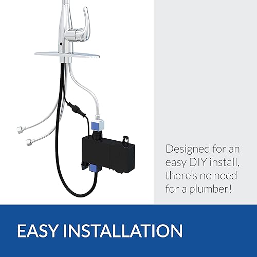 Miniatura 9 de Bio Bidet by Bemis FLOW - Grifo de cocina con pulverizador desplegable de un solo mango activado por movimiento, negro mate