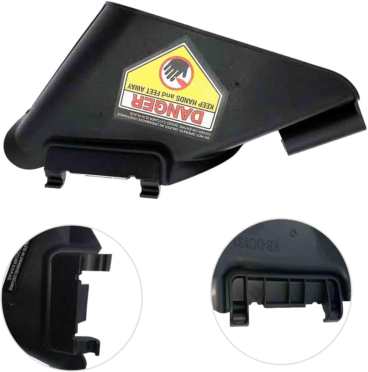 731-07131 Side Discharge Chute with 987-02516A Hinged Mulching Plug Assembly Compatible with MTD Troy-Bilt Craftsman Cub Cad Mulch Plug Yard Machines Bolens Yard Man 98702516A 98702516 731-7131