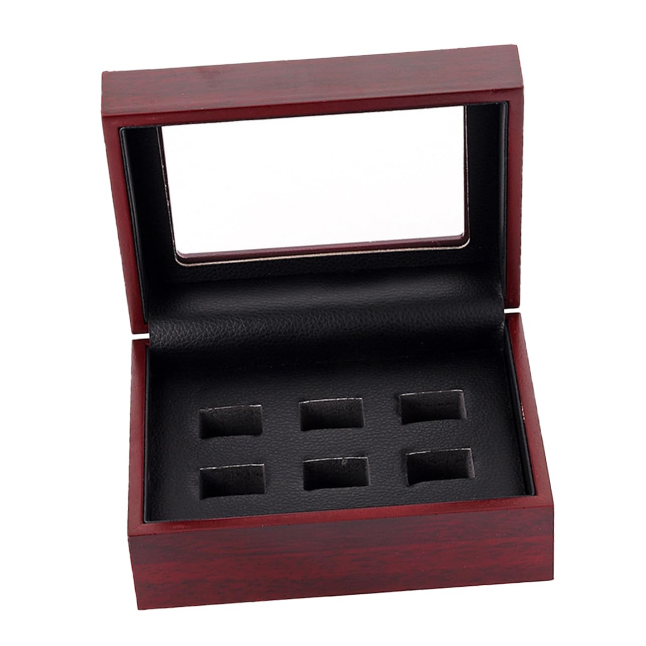 Boîte à bijoux en bois marron BESTYASH en finition rétro solide