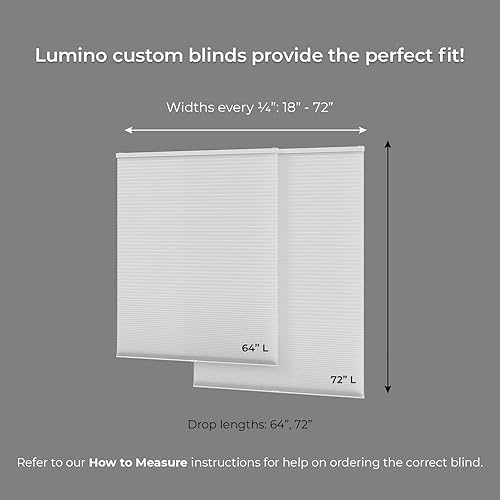 Miniatura 3 de Persianas celulares de filtrado de luz inalámbricas para ventanas, 36 pulgadas de ancho x 64 pulgadas de largo, color blanco, más de 500 tamaños