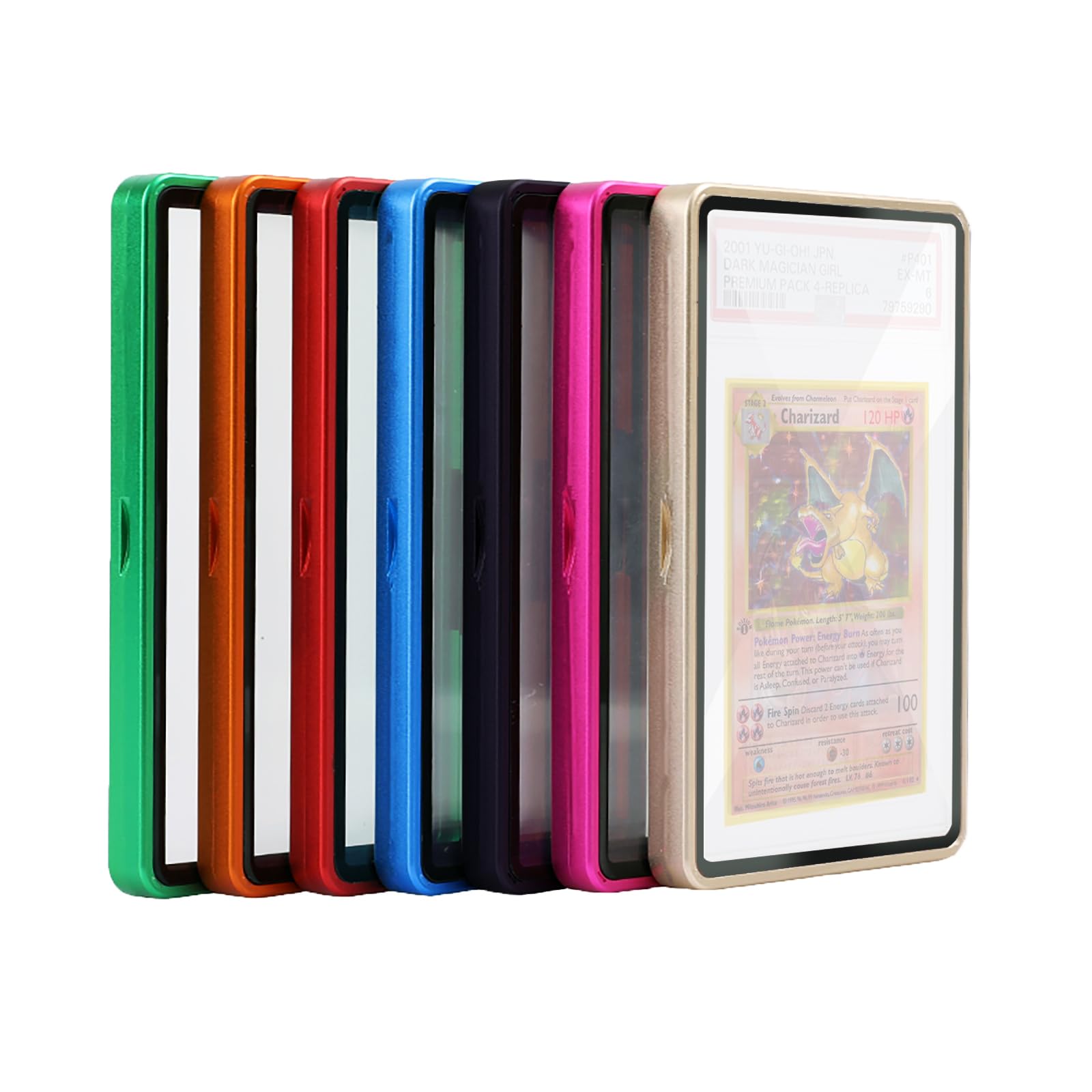 graded card protection for grading PSA & CGC Slab Protector, Metal Slab Bumper Case UV Resistant -Graded Grade Guard Stackable Magnetic Aluminum Holder Display Cards Sleeves Layer (Blue) : Toys & Games Card_Attachment_Pocket Protector Get full case coverage Top 50 FAVORITE Pokemon Option:56x87mm 50 pcs