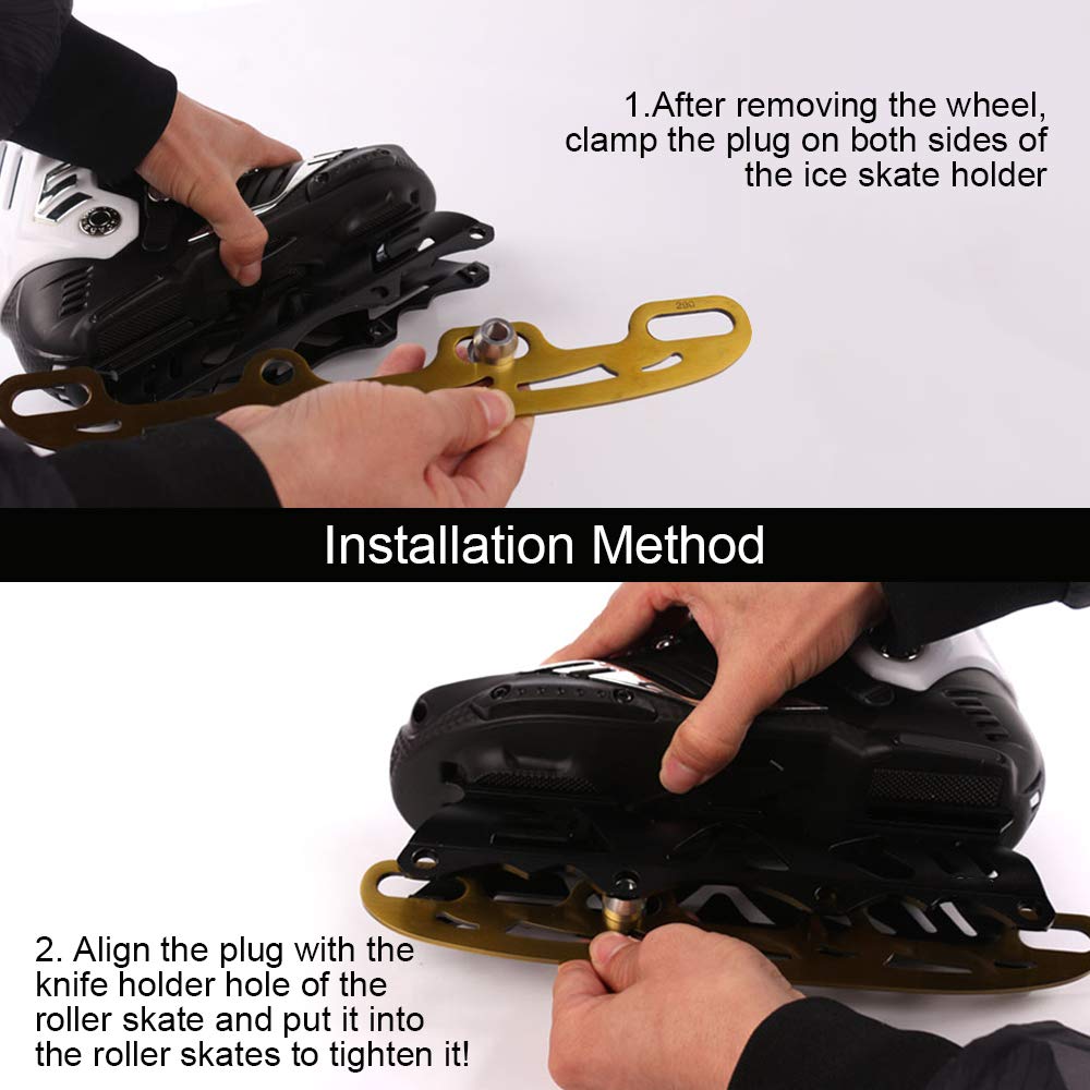 Lame Per Pattini Da Ghiaccio EXTRWORY - Acciaio Inox, Taglia Piccola 253mm - Foto 8