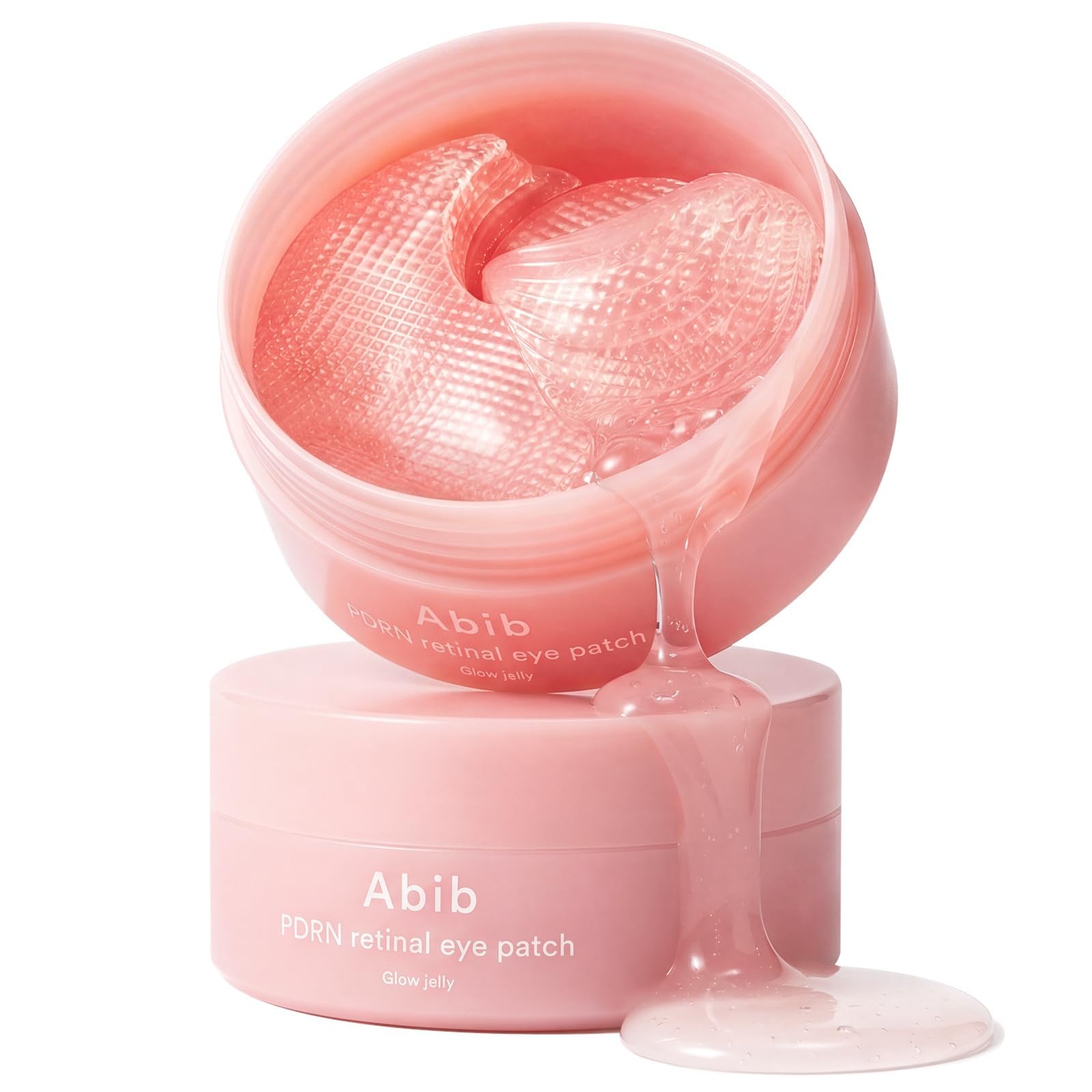 Abib PDRN Retinal Eye Patch Glow jelly 60 Patches, Korean Under Eye Patches for Puffy Eyes and Dark Circles, AntiWrinkle, Collagen, Caffeine, Niacinamide