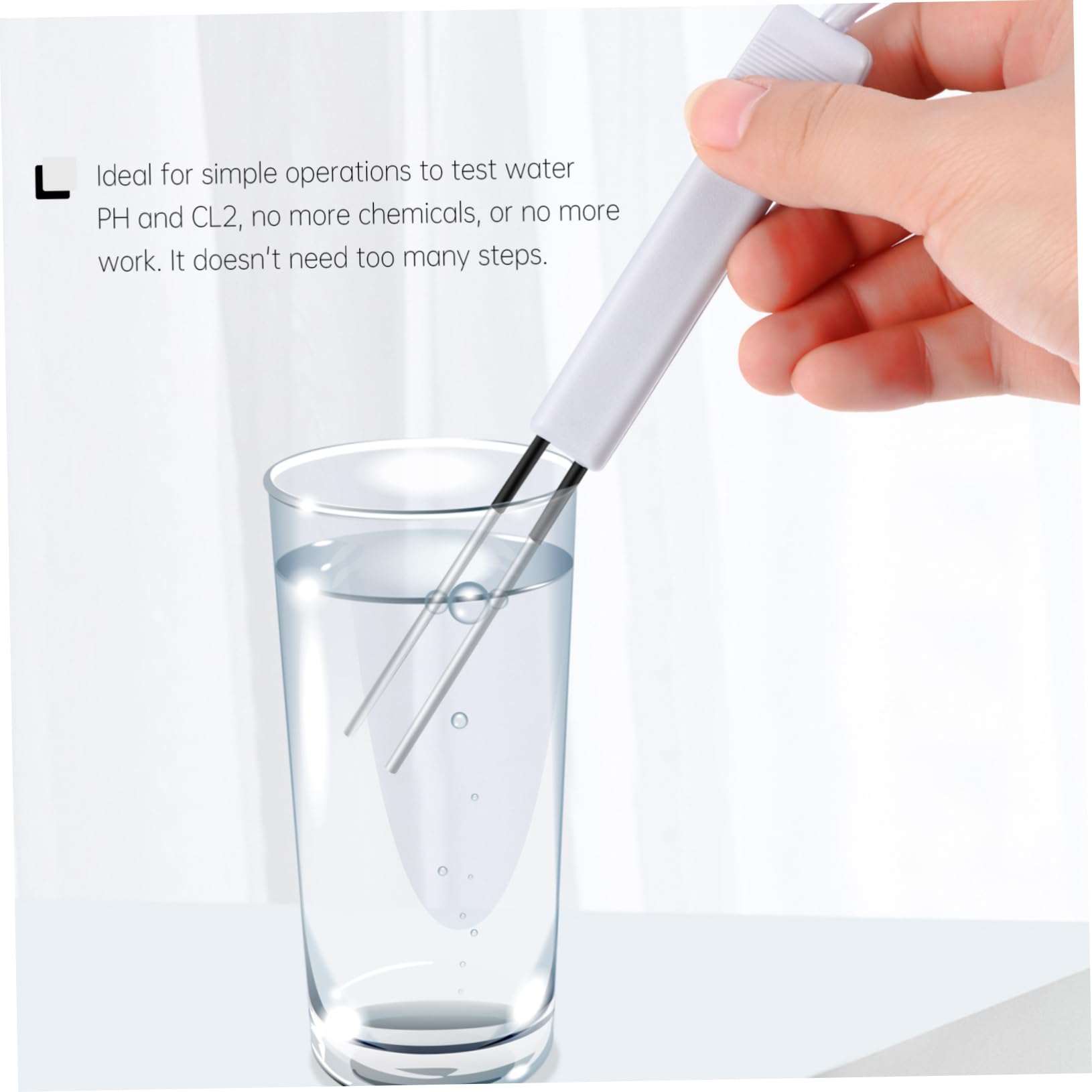 VANZACK 2piezas Tester De De Agua De Piscina Ph Portátil Medidor Digital De Ph y Precisión De Agua y De Usar y