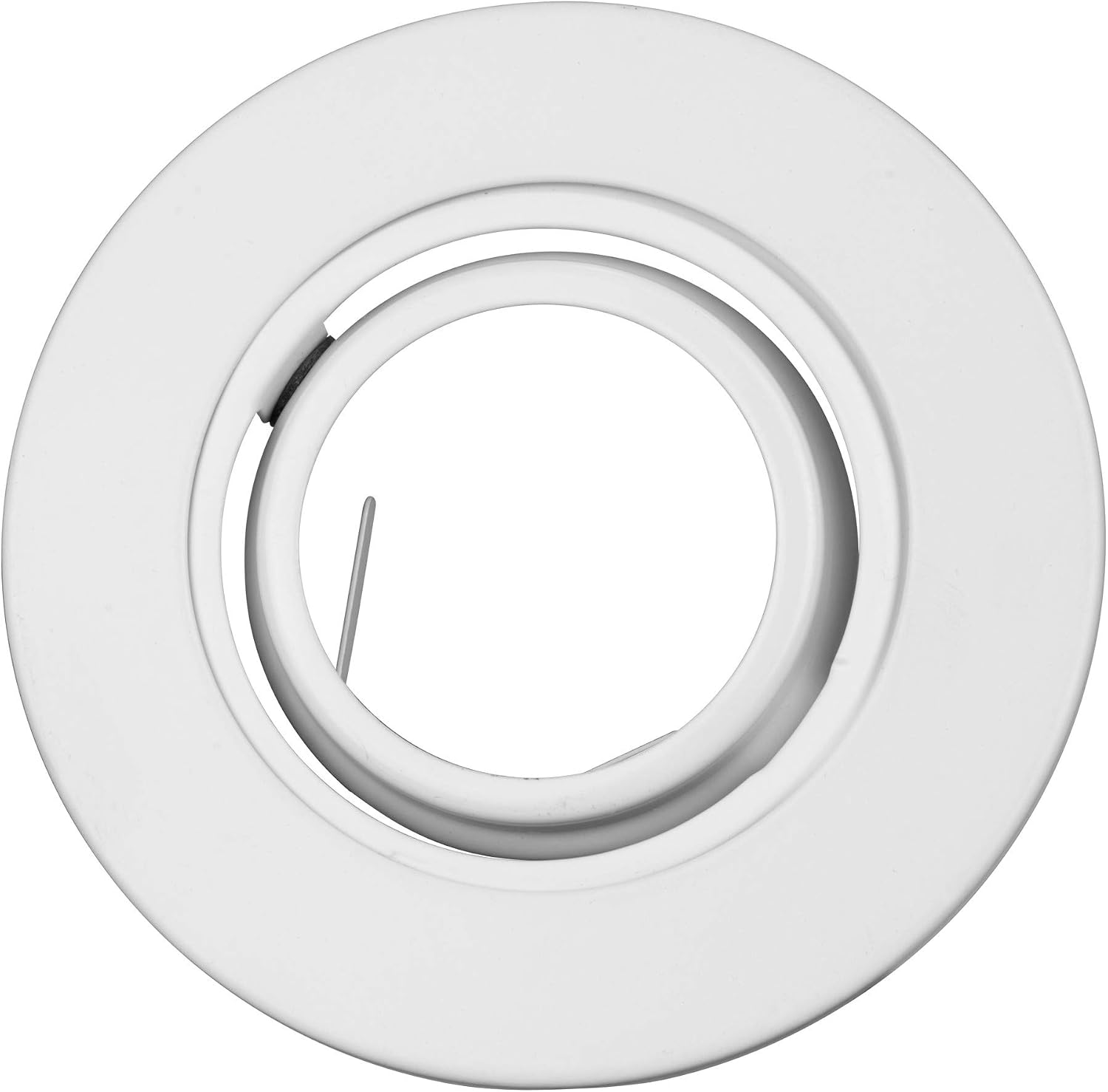 NICOR Lighting 3 inch White Recessed Gimbal Trim for MR16 Bulb (13007WH)