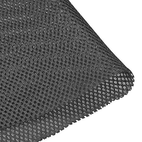 uxcell Dark Gray Speaker Mesh Grill Stereo Fabric Dustproof 1x1.45M 40 x 57 inch