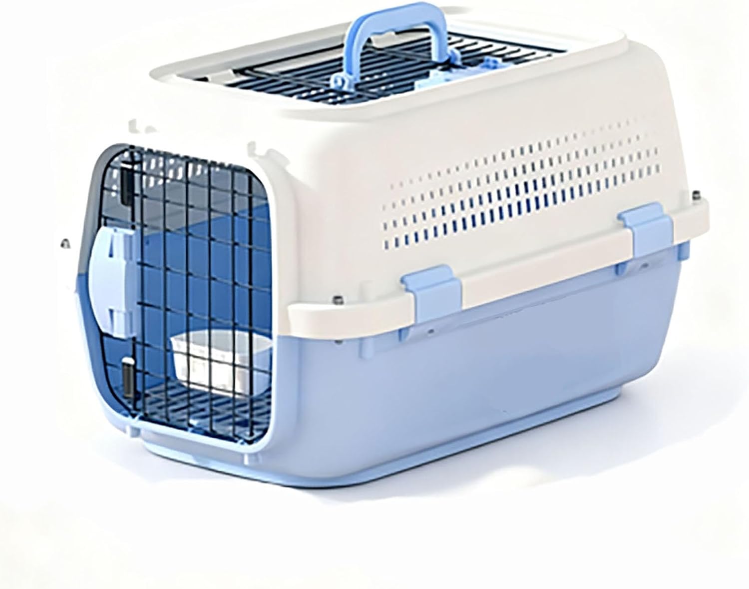 Large Cat Carrier,Dog Carrier for Small Dogs,Airline Approved Pet CarrierPassed Intertek Safety Testing,Odor-Free,Suitable for Home Use and Travel Pet Crate(Blue,22.4 x 14.5 x 13in)
