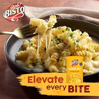 Bisto Thick & Creamy Cheese Sauce Mix, 185 g Drum (1-Pack) | Versatile Cheese Sauce Mix, Quick Preparation, Perfect for Pasta & Dips